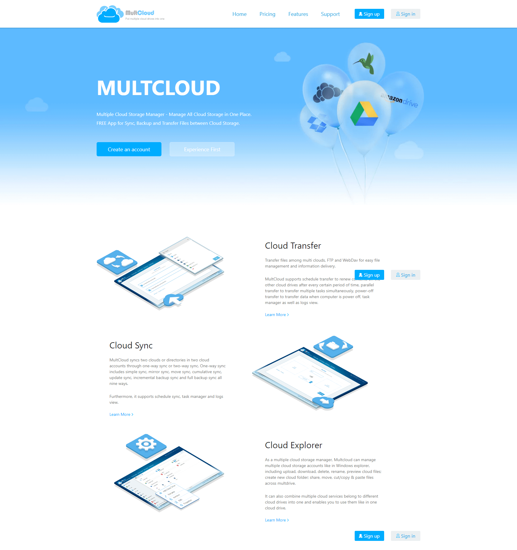 MultCloud  Best Free Multiple Cloud Storage Manager